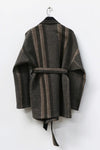 AVIVA JIFEI XUE A21-BWJ Heavy Wool Blend Belted Wrap Jacket